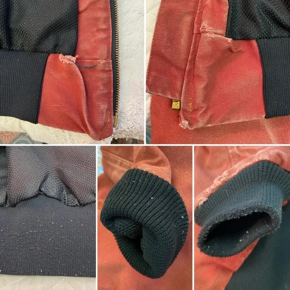 Rare VTG 90s Carhartt Santa Fe JR0456 Southwest Aztec Navajo ‘Clay’ Jacket XL - Picture 9 of 16